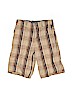 Quiksilver 100% Cotton Plaid Tan Shorts Size 14 - photo 1