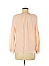 Ann Taylor LOFT Outlet 100% Polyester Pink Long Sleeve Top Size M (petite) - photo 2