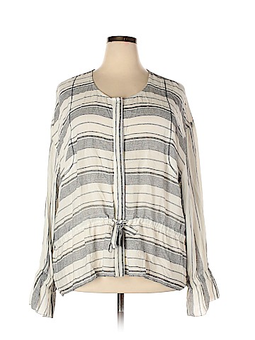 B Collection by Bobeau Long Sleeve Button-Down Shirt (view 1)