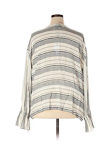 B Collection by Bobeau Long Sleeve Button-Down Shirt (view 2)