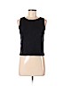 INC International Concepts Black Sleeveless Silk Top Size L (petite) - photo 1
