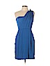 BCBGMAXAZRIA 100% Silk Blue Cocktail Dress Size 10 - photo 1