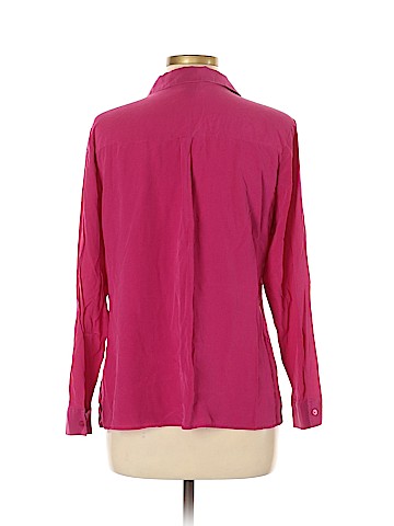 Worthington Long Sleeve Silk Top (view 2)