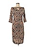 Diane von Furstenberg 100% Silk Brown Casual Dress Size 6 - photo 1