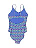 Gap Kids 100% Polyester Print Blue One Piece Swimsuit Size 10 - photo 2