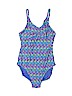 Gap Kids 100% Polyester Print Blue One Piece Swimsuit Size 10 - photo 1