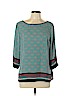 Adrianna Papell 100% Polyester Teal 3/4 Sleeve Blouse Size L - photo 1