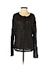 Vince. 100% Linen Black Long Sleeve Henley Size XS - photo 1