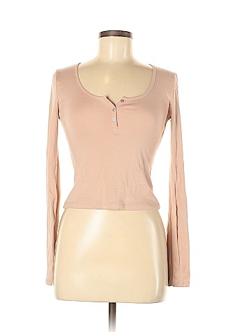 Topshop Long Sleeve Henley (view 1)