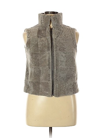 Adrienne Landau Faux Fur Vest (view 1)