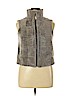Adrienne Landau 100% Polyester Gray Faux Fur Vest Size L - photo 1
