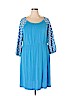 Slinky Brand Blue Casual Dress Size 1X - photo 1