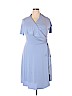 Vicky Tiel Blue Casual Dress Size 1X - photo 1