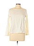 Lands' End White Long Sleeve T-Shirt Size L (petite) - photo 1