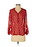 a.n.a. A New Approach 100% Polyester Red Long Sleeve Blouse Size S (petite) - photo 1
