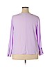 ELOQUII 100% Polyester Purple Long Sleeve Blouse Size 18 - photo 2