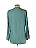Unbranded 100% Polyester Teal Long Sleeve Blouse Size L - photo 2