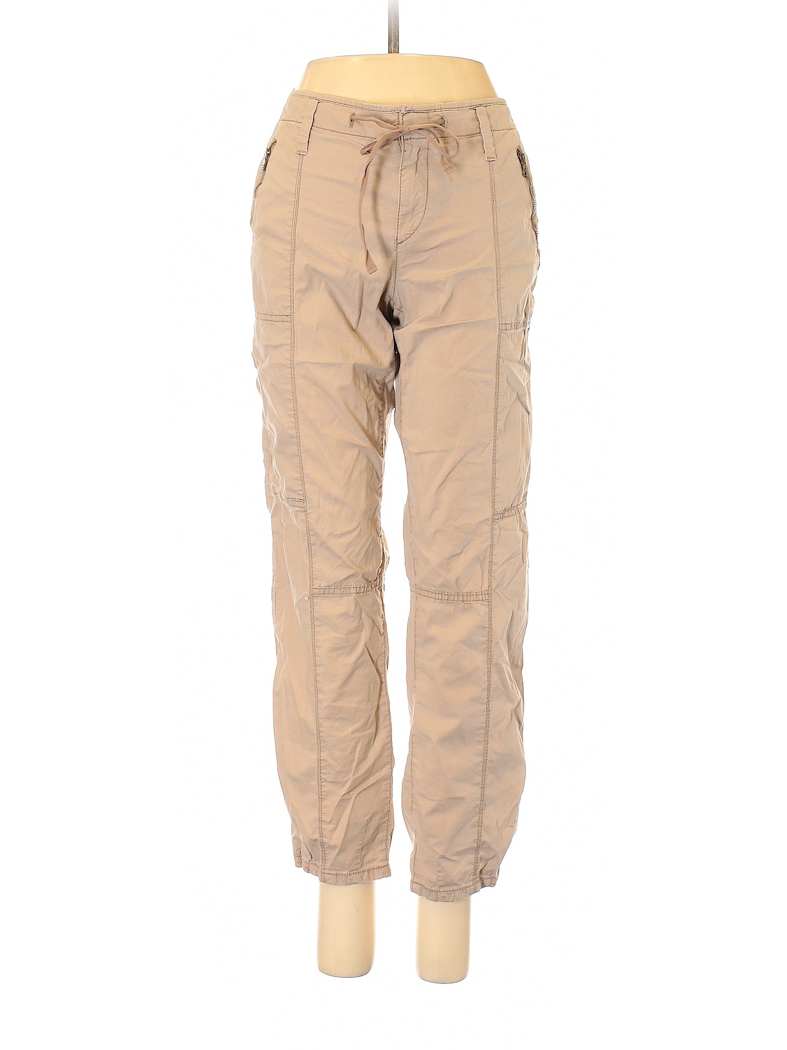 Ann Taylor LOFT Solid Tan Cargo Pants Size 6 - 90% off | thredUP