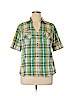 Maurices 100% Cotton Green Short Sleeve Button-Down Shirt Size 16 (1) - photo 1