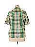 Maurices 100% Cotton Green Short Sleeve Button-Down Shirt Size 16 (1) - photo 2