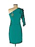 Diane von Furstenberg Teal Cocktail Dress Size 6 Junior - photo 2