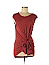 Vanessa Virginia Burgundy Casual Dress Size M - photo 1