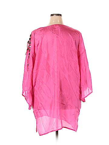 Anna & Boy 3/4 Sleeve Silk Top (view 2)