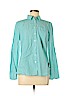 Talbots Blue Long Sleeve Button-Down Shirt Size M (petite) - photo 1