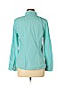 Talbots Blue Long Sleeve Button-Down Shirt Size M (petite) - photo 2