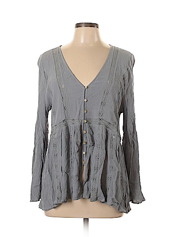 American Eagle Outfitters Long Sleeve Blouse (view 1)