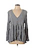 American Eagle Outfitters 100% Viscose Gray Long Sleeve Blouse Size XL - photo 1