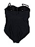 Merona 100% Polyester Black One Piece Swimsuit Size XL - photo 2