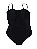 Merona 100% Polyester Black One Piece Swimsuit Size XL - photo 1