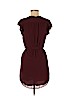 H&M 100% Polyester Burgundy Casual Dress Size 6 - photo 2