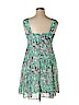 R&K 100% Polyester Green Casual Dress Size 14 - photo 2