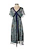Nicoli 100% Silk Blue Casual Dress Size 6 - photo 1