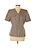 Le Suit Tan Short Sleeve Blouse Size 8 (petite) - photo 1