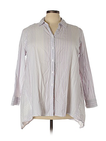 Lane Bryant Long Sleeve Button-Down Shirt (view 1)