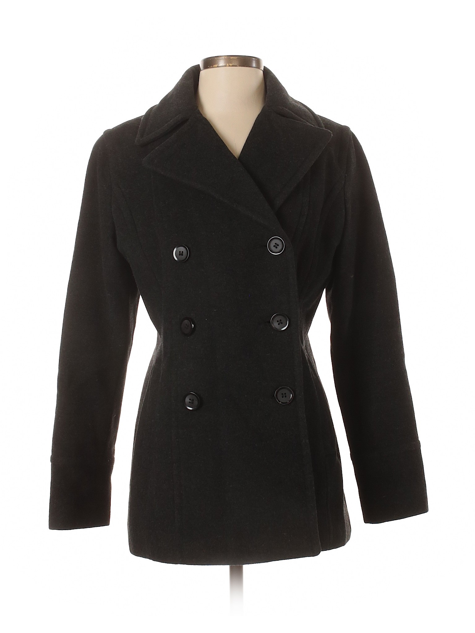 MICHAEL Michael Kors Women Black Wool Coat S | eBay