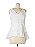 HD in Paris 100% Cotton White Sleeveless Blouse Size M - photo 1