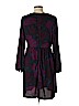 Ann Taylor LOFT 100% Polyester Purple Casual Dress Size 10 - photo 2