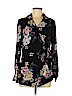 Emelia 100% Polyester Black Long Sleeve Blouse Size S - photo 1