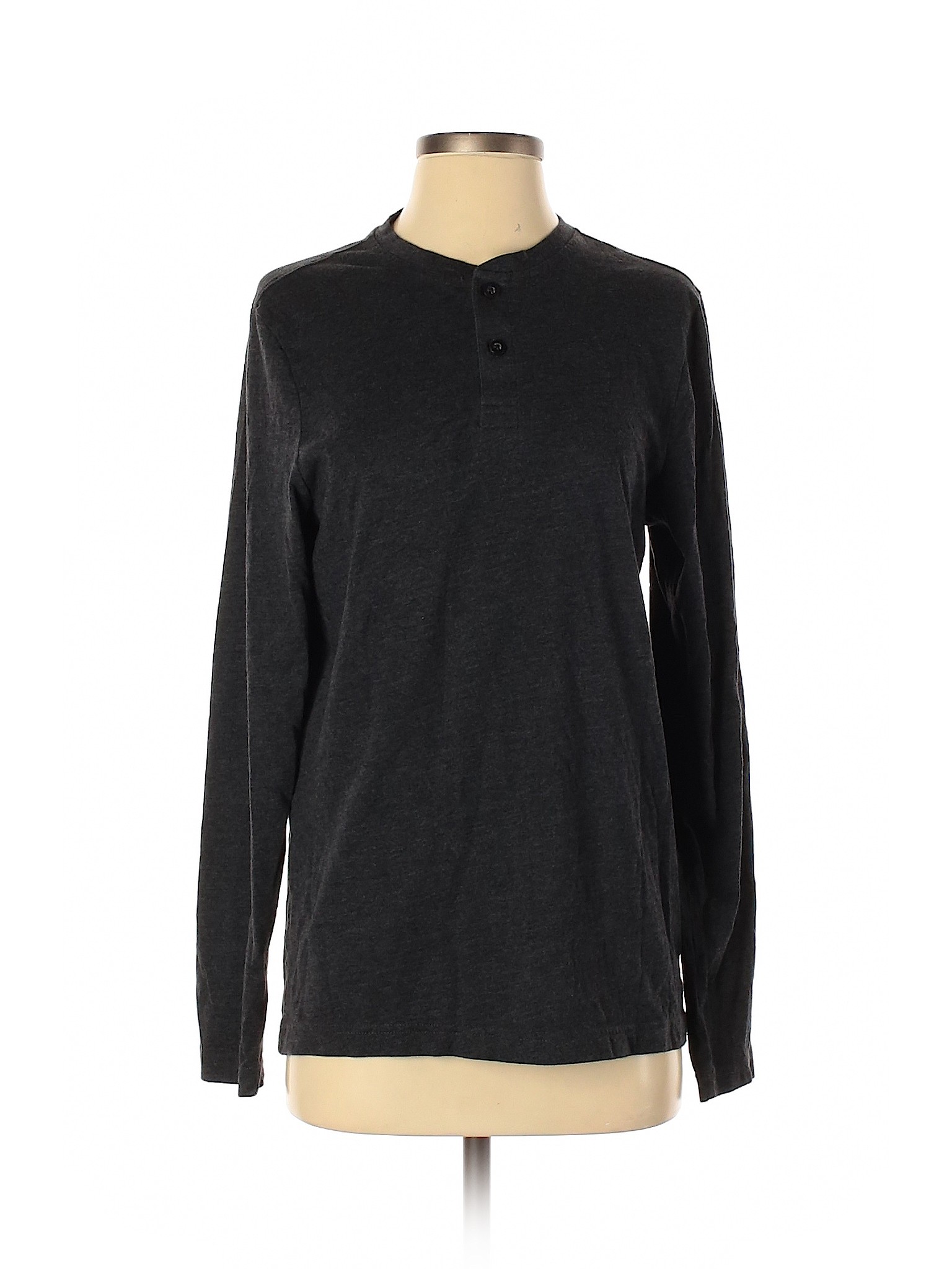 Croft & Barrow Women Gray Long Sleeve T-Shirt S | eBay