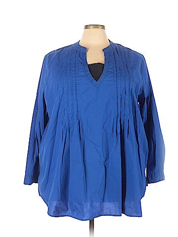 Woman Within Long Sleeve Blouse (view 1)