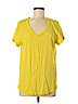 Eileen Fisher 100% Cotton Yellow Short Sleeve T-Shirt Size M - photo 1