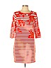 Liz Claiborne Orange Casual Dress Size L (petite) - photo 1