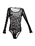 For Love & Lemons 100% Nylon Black Bodysuit Size S - photo 1