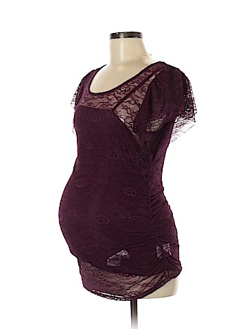 Jessica Simpson Maternity Short Sleeve Blouse (view 1)