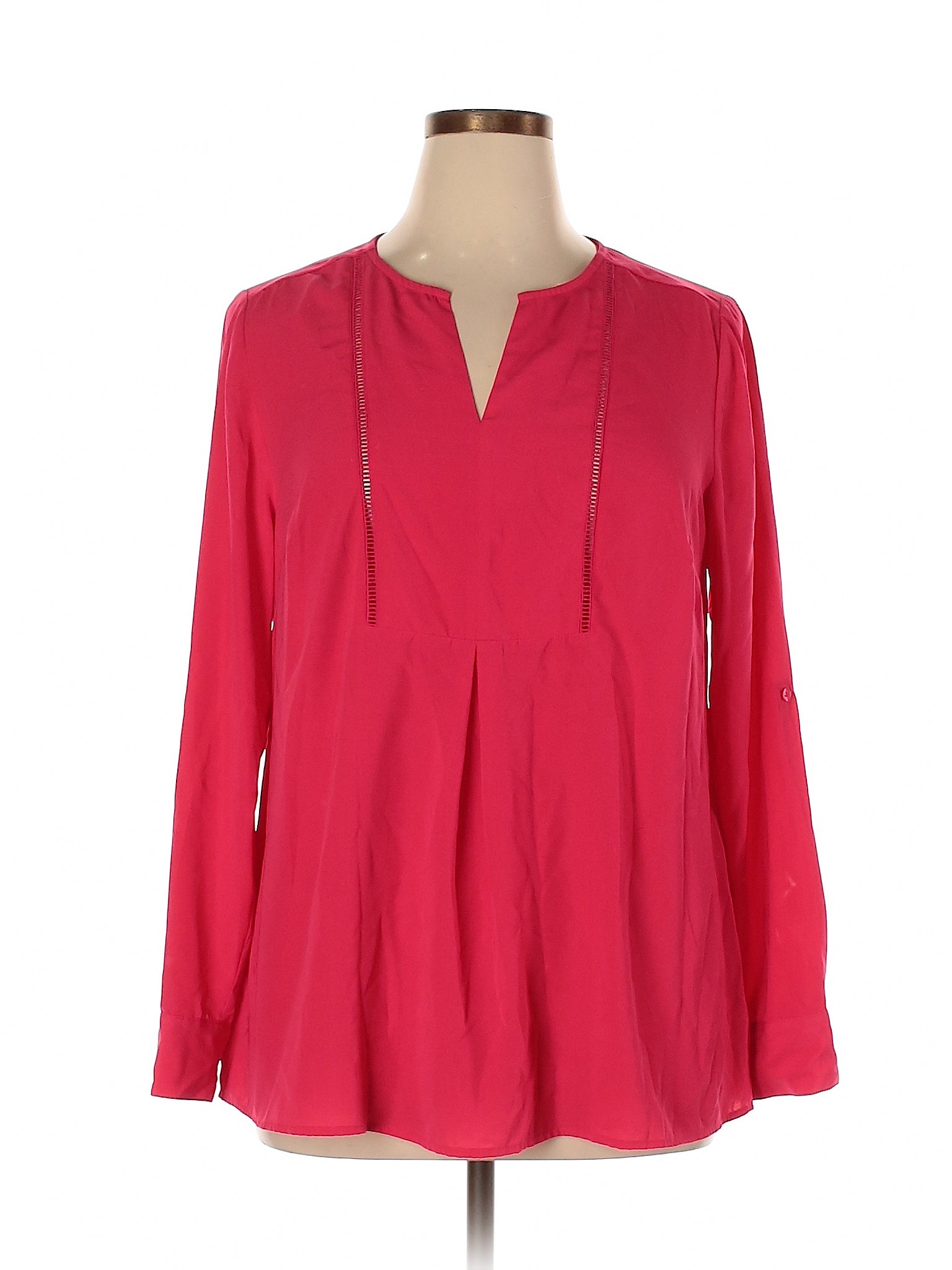 Lane Bryant Women Red Long Sleeve Blouse 14 Plus | eBay