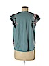 Ann Taylor LOFT 100% Cotton Blue Short Sleeve Top Size M (petite) - photo 2